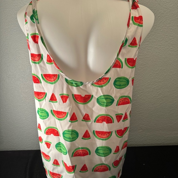 LeLis women’s watermelon tie strap tank size M. - Picture 4 of 5